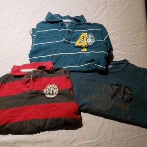 Three long sleeved shirts